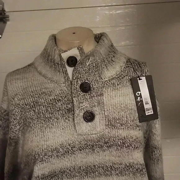 AMONGST OTHERS 1/4 BUTTON KNIT PULLOVER SWEATER SIZE L - Picture 2 of 5